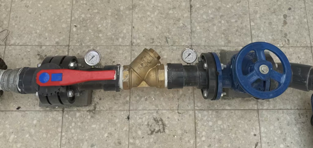 Industrial level plumbing installation